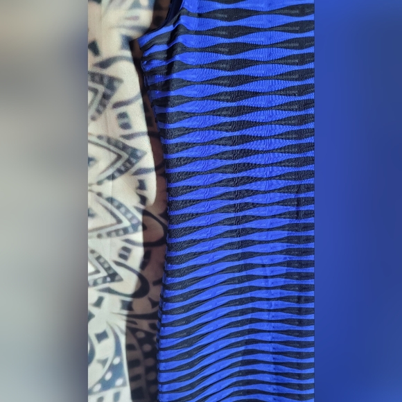 Ladies Calvin Klein blue black electric sleeveless dress - Picture 4 of 9